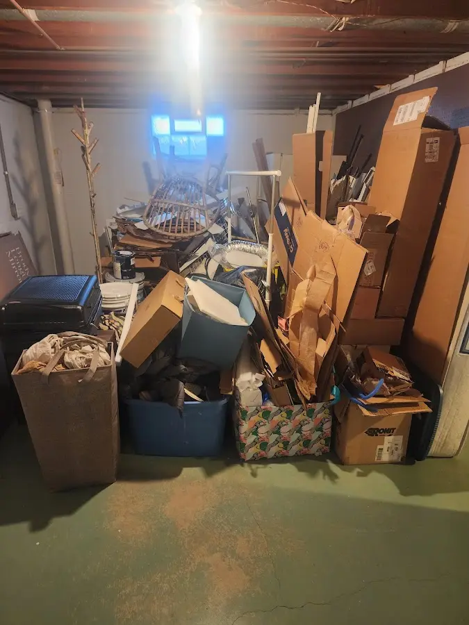 Roll-off dumpster container at job site for Yard Waste Dumpster Rental in Valley Center